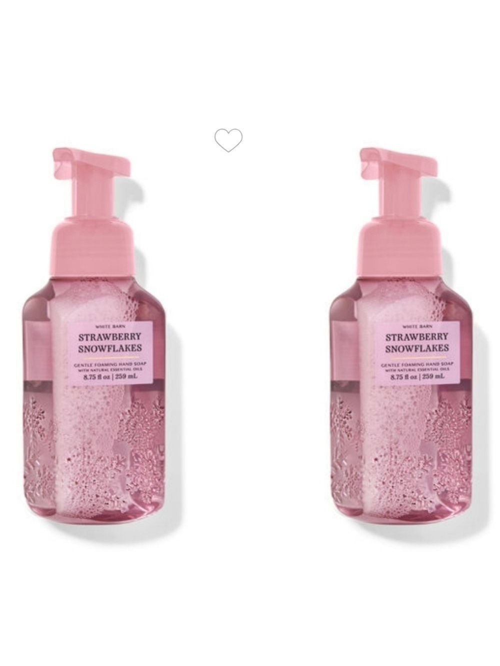 STRAWBERRY SNOWFLAKES GENTLE FOAMING HAND SOAPS by BATH & BODY WORKS